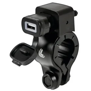 38832 Ładowarka USB 12/24V z mocowaniem na kierownicy i na widelcu motocykla - szybkie ładowanie 2400 mA - 12/24V Wyprzedaż