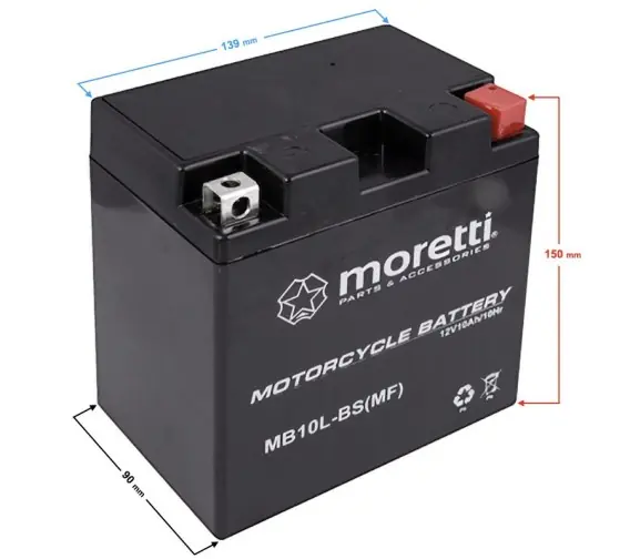 Ostatnia szansa Akumulator Moretti AGM (Gel) MB10L-BS