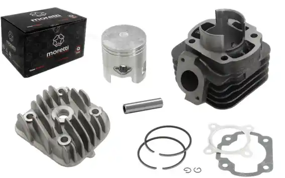 Darmowy zwrot Cylinder i głowica Moretti do skutera 2T 70cc 1PE40QMB sw.10mm