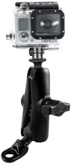 RAM-B-272-GOP1U Uchwyt do kamer GoPro HD HERO, HD HERO2, HERO3, HERO4, HD HERO 960 montowany do uchwytu lusterka w motocyklu Okazja
