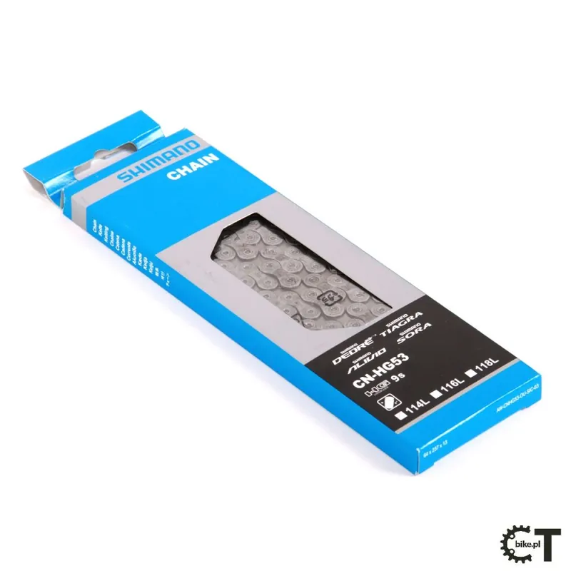 Tylko dziś SHIMANO Deore CN HG53 łańcuch 9 rzędowy 114 ogniw z pinem box