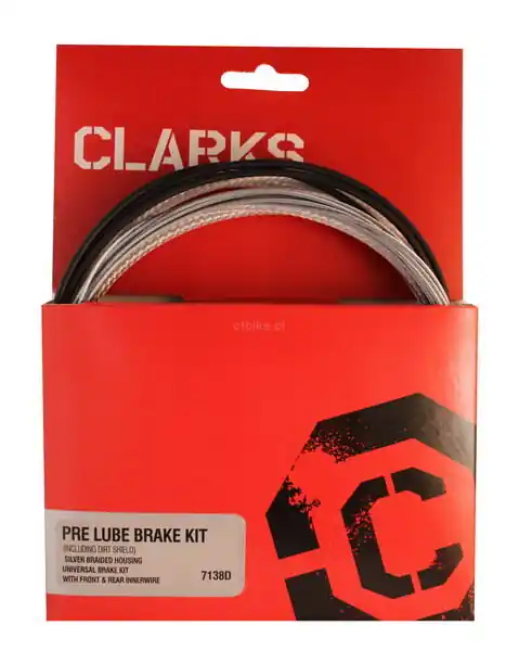CLARK‘S zestaw hamulcowy PRE LUBE WATER CARBON MTB/Szosa uniwersalny + uszczelnienie pancerz srebrny karbon Wysoka jakość