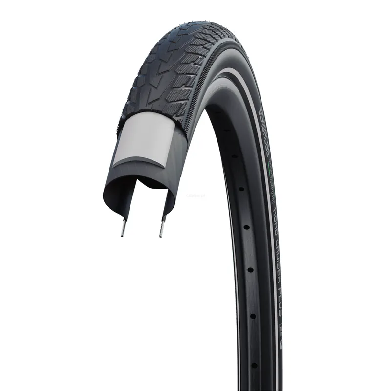 SCHWALBE Road Cruiser Plus 26x1.75 PG GC opona rowerowa drutowa czarna reflex Wyjątkowa oferta
