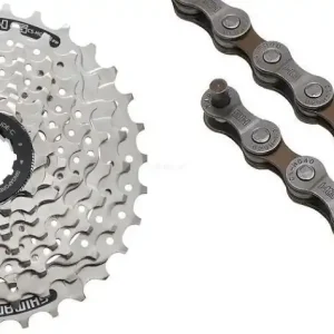 Zamów teraz SHIMANO ACERA zestaw kaseta CS HG41 11/32 + łańcuch CN HG40 8 rzędowy