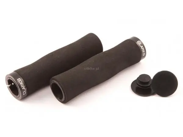 CLARK‘S CLO-224 LOCK-ON chwyty kierownicy 130mm czarne 1 klamra czarna aluminiowa Promocja