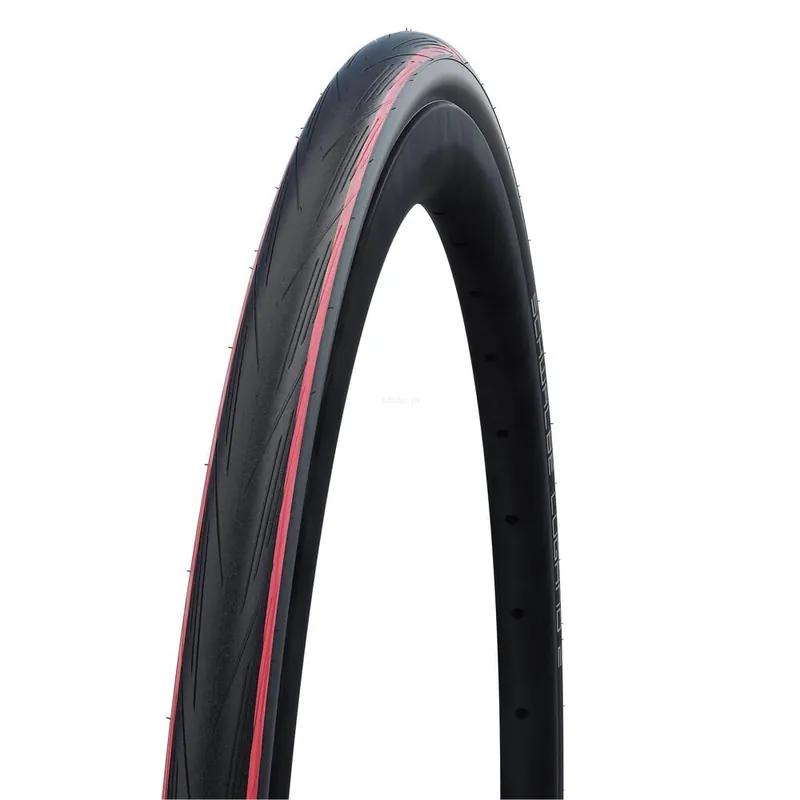 Oferta czasowa SCHWALBE Lugano II 700x25C opona rowerowa szosowa zwijana czarno-czerwona