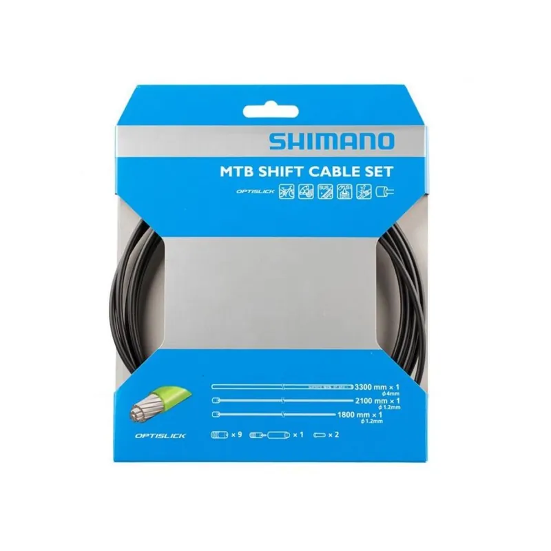 SHIMANO zestaw linek i pancerzy przerzutki Optislick CM MTB czarny Do wyczerpania zapasów