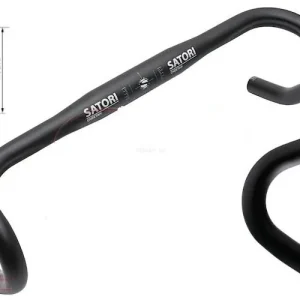 Satori CHEETAH Kierownica Szosowa 31,8mm x 420mm Czarny Mat Wysoka jakość
