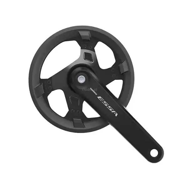 SHIMANO Essa FC-U2000-1 40T mechanizm korbowy korba 175mm 1x7 1x8 rz czarna z osłoną łańcucha Premium