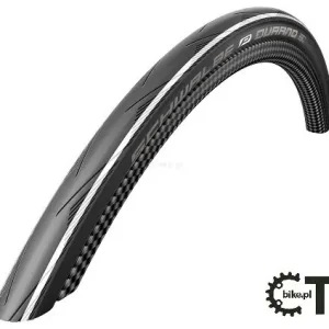 Oferta czasowa SCHWALBE DURANO HS 464 Performance Line 700x23C RG DC opona szosowa zwijana czarna białe paski
