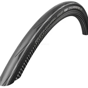 SCHWALBE DURANO HS 464 Performance Line 700x23C RG DC opona szosowa zwijana czarna srebrne paski Popularny