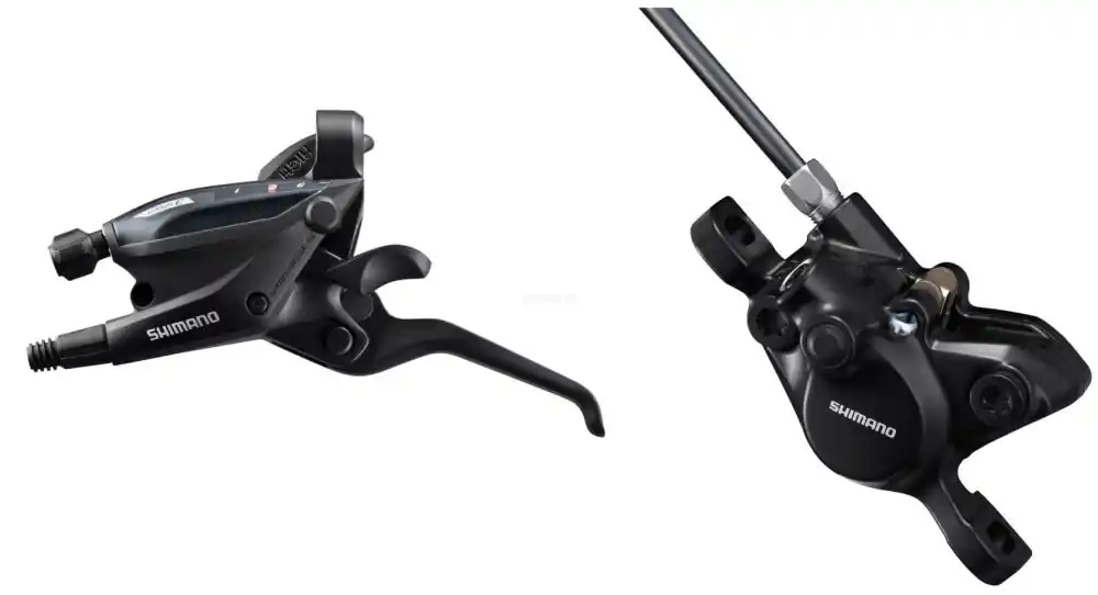 Bezpieczne zakupy SHIMANO ST-EF505/BR-MT200 Zestaw hamulec hydrauliczny przód i klamkomanetka lewa 3 rz.