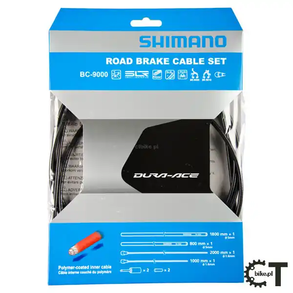 Super okazja SHIMANO DURA-ACE BC-9000 zestaw linek i pancerzy hamulcowy szosowy czarny