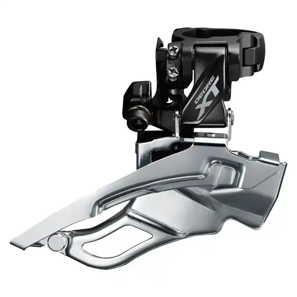 Wyprzedaż SHIMANO DEORE XT FD-T8000-H DOWN SWING 48T śr. 28,6/31.8/34.9mm przerzutka przednia trekkingowa czarna