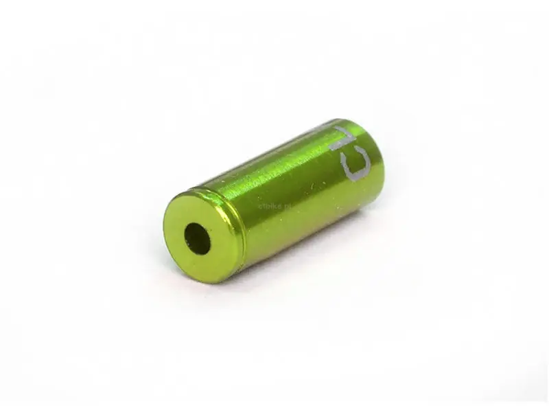 CLARK‘S końcówka pancerza hamulca 5mm CNC aluminium 100szt zielone Ekspresowa dostawa