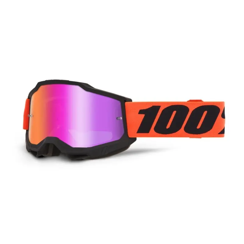 100 PROCENT GOGLE ACCURI 2 TORC - MIRROR SILVER LENS - KOLOR BIAŁY/NIEBIESKI/ŻÓŁTY SZYBKA SREBRNE LUSTRO Ekspresowa dostawa