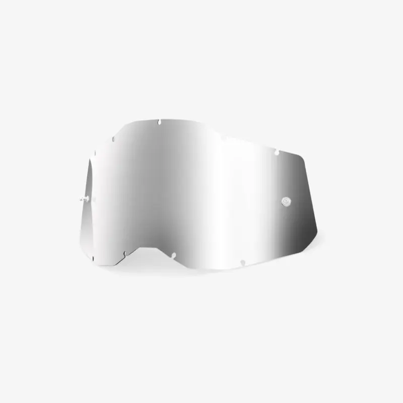 100 PROCENT AC2/ST2 JUNIOR REPLACEMENT - SHEET MIRROR SILVER LENS- SZYBA/SZYBKA POJEDYNCZA DO GOGLI ACCURI 2/STRATA 2 YOUTH DZIECIĘCE KOLOR SREBRNE LUSTRO Obniżka ceny