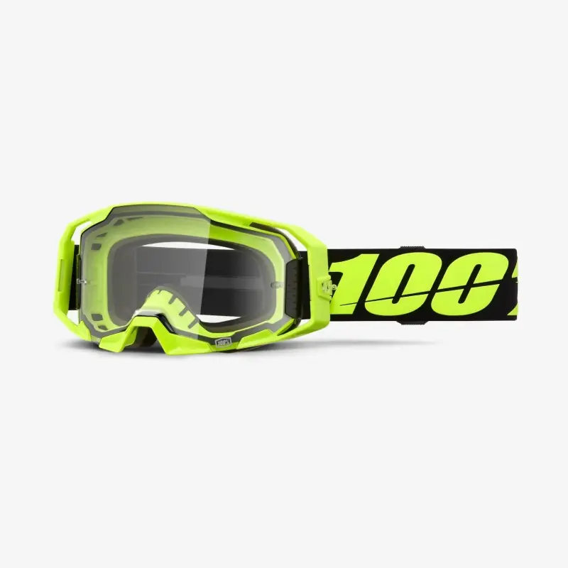 100 PROCENT GOGLE ARMATIC NEON YELLOW - CLEAR LENS - KOLOR ŻÓŁTY FLUO/CZARNY SZYBA PRZEŹROCZYSTA Wyjątkowa oferta
