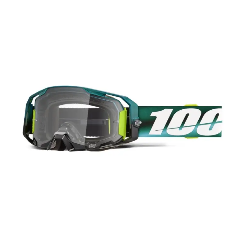 100 PROCENT GOGLE ARMATIC POLARITY - CLEAR LENS - KOLOR ZIELONY/BIAŁY SZYBA PRZEŹROCZYSTA Promocja