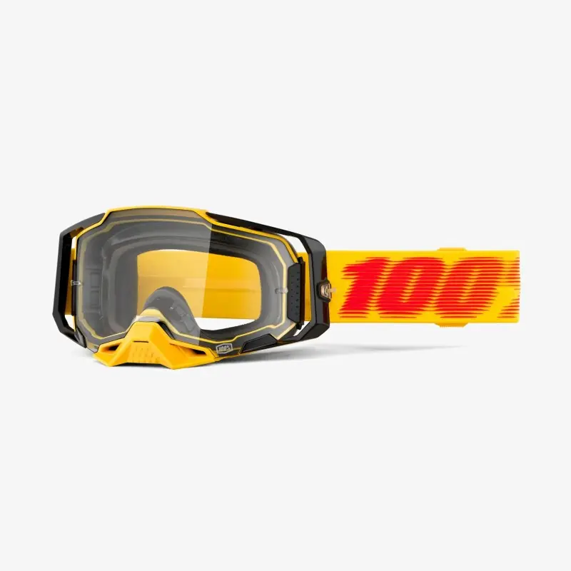 100 PROCENT GOGLE ARMEGA TETSU - CLEAR LENS - KOLOR ŻÓŁTY/CZERWONY/CZARNY SZYBKA PRZEŹROCZYSTA Bestseller