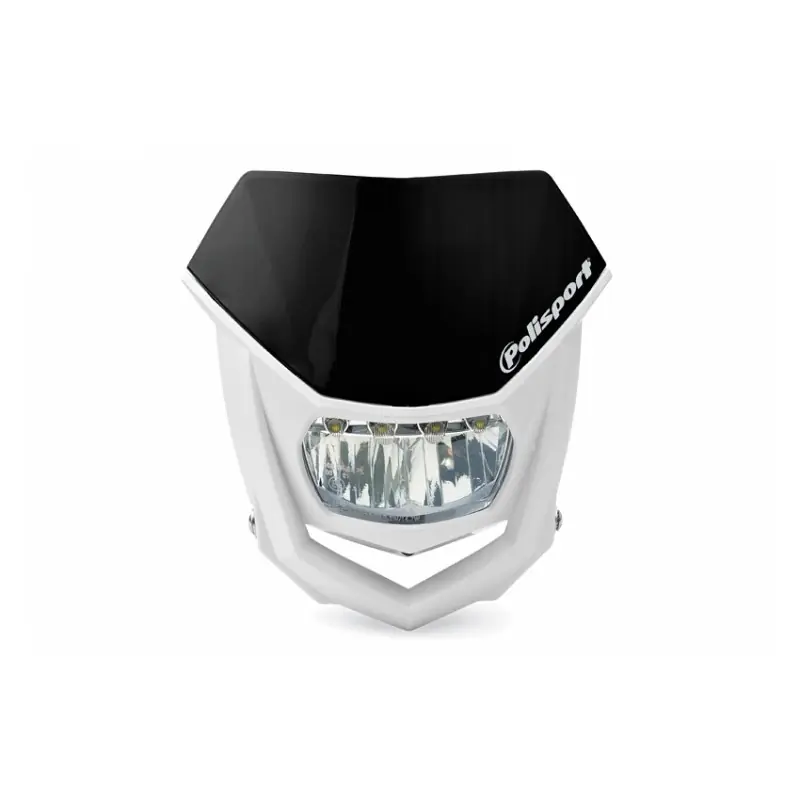 Niska cena POLISPORT LAMPA PRZEDNIA MODEL HALO LED (ŻARÓWKA LEDOWA -PRĄD STAŁY 12V) KOLOR CZARNY/BIAŁY