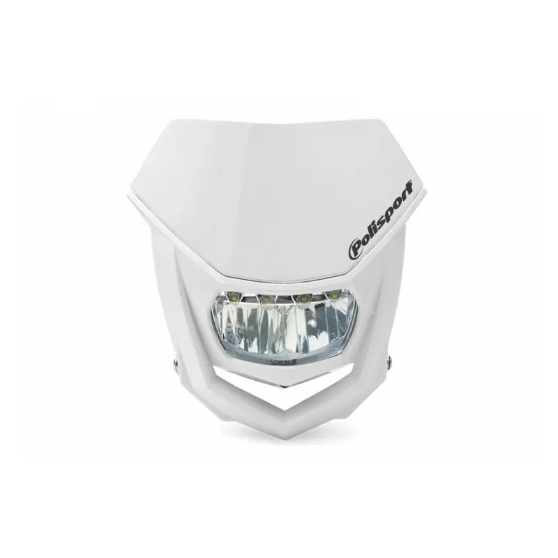 Hit sprzedaży POLISPORT LAMPA PRZEDNIA MODEL HALO LED (ŻARÓWKA LEDOWA -PRĄD STAŁY 12V) KOLOR BIAŁY