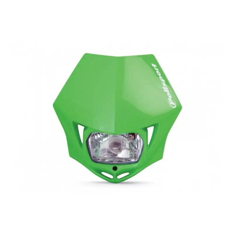 Ostatnie sztuki POLISPORT PROMOCJA LAMPA PRZEDNIA MODEL MMX (ŻARÓWKA ZWYKŁA) KOLOR ZIELONY