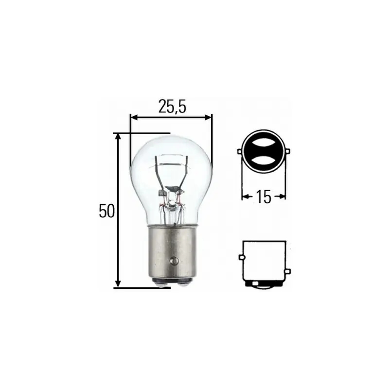 HELLA ŻARÓWKA 8GD P21/5W 12V BAY15D Dodaj do koszyka
