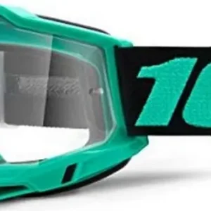 100 PROCENT GOGLE ACCURI 2 TOKYO - CLEAR LENS - KOLOR SELEDYNOWY/CZARNY SZYBKA PRZEŹROCZYSTA Nowość