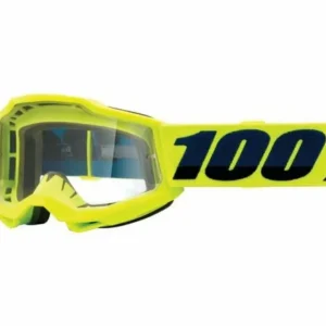 100 PROCENT GOGLE ACCURI 2 YOUTH JUNIOR YELLOW - CLEAR LENS - KOLOR ŻÓŁTY SZYBKA PRZEŹROCZYSTA Do wyczerpania zapasów