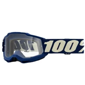 100 PROCENT GOGLE ACCURI 2 YOUTH JUNIOR DEEPMARINE - CLEAR LENS - KOLOR GRANATOWY/BIAŁY SZYBKA PRZEŹROCZYSTA Nie przegap
