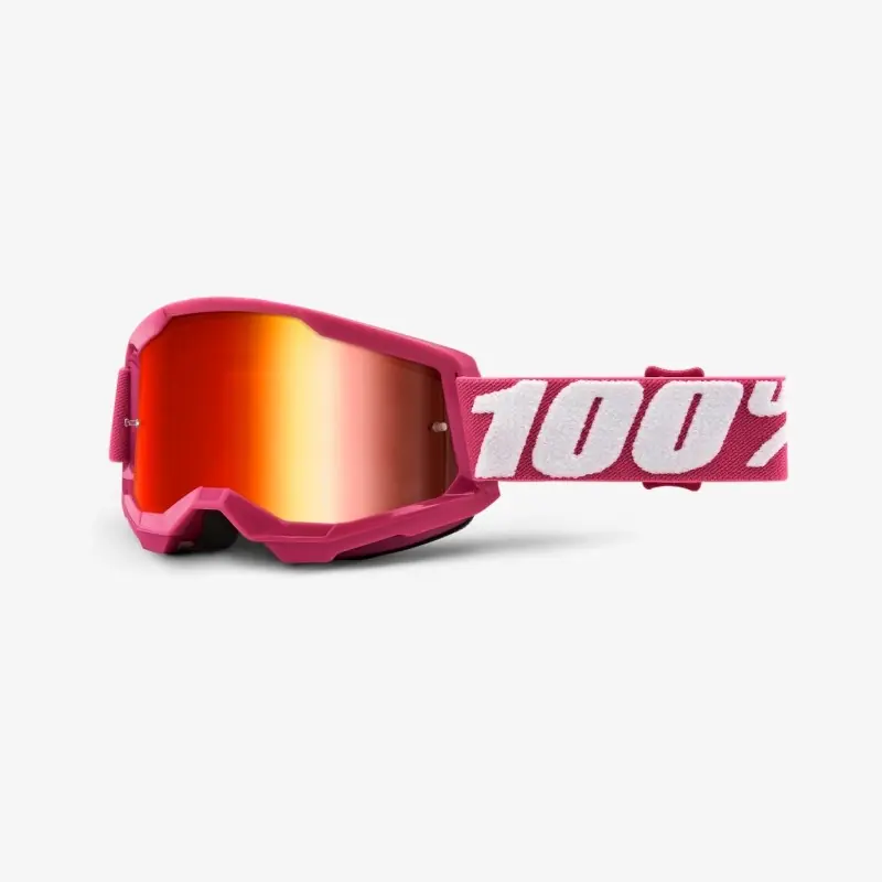 100 PROCENT WYPRZEDAŻ GOGLE STRATA 2 FLETCHER - MIRROR RED LENS - KOLOR FUKSJA SZYBKA CZERWONE LUSTRO STARY KOD 50421-251-06 Promocja