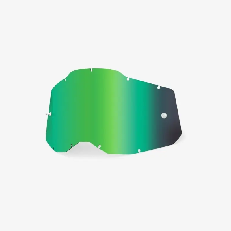 100 PROCENT RC2/AC2/ST2 REPLACEMENT LENS - MIRROR GREEN, SZYBA/SZYBKA DO GOGLI POJEDYNCZA RACECRAFT 2/ ACCURI 2/ STRATA 2 KOLOR ZIELONE LUSTRO STARY KOD 51008-260-01 Rabat
