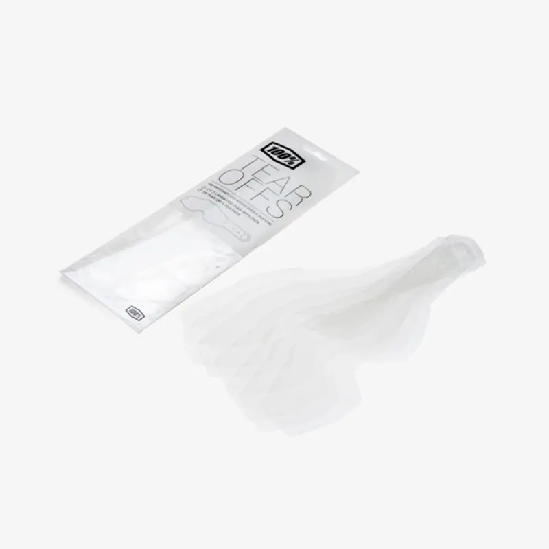 100 PROCENT RC2/AC2/ST2 STANDARD TEAR-OFFS 20PK - ZRYWKI / ZRZUTKI DO GOGLI RACECRAFT 2 /ACCURI 2 / STRATA 2 (20 SZTUK) STARY KOD 51018-101-20 Nowy
