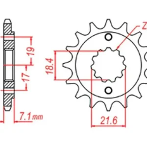 Darmowy zwrot MTX PARTS ZĘBATKA PRZEDNIA 2067 14 HONDA CRF 250L ‘13-‘15 (JTF1321.14) (MOŻNA STOSOWAĆ JAKO 2506 14 ORAZ 2261 14) (ŁAŃC. 520)