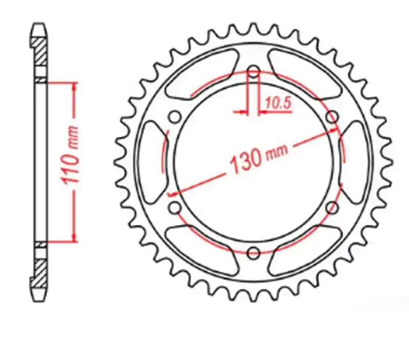 Okazja MTX PARTS ZĘBATKA TYLNA 241 39 YAMAHA XJR 1300 ‘04-‘06, MT-01 ‘05-‘11 (JTR479.39) (ŁAŃC. 530)