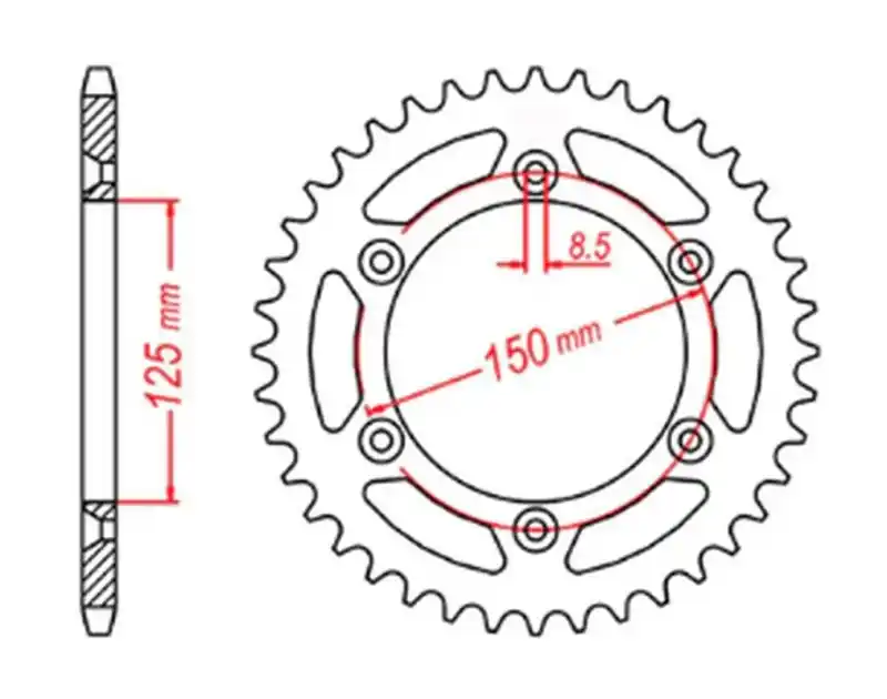 MTX PARTS ZĘBATKA TYLNA 899 41 KTM SX/EXC (JTR897.41) (ŁAŃC. 520) Najlepsza cena