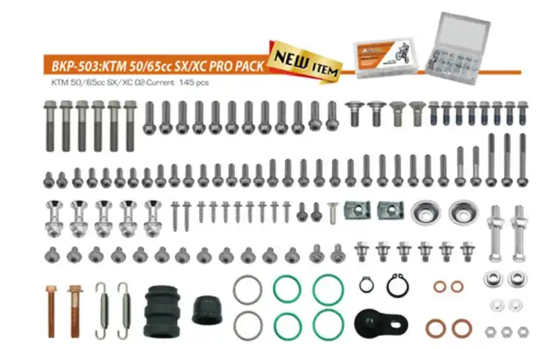 ACCEL KOMPLET ŚRUB PRO PACK FACTORY 2T (DUŻY) KTM 50/65 SX/XC ‘02, Okazja